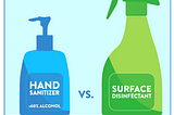 Sanitizers versus Disinfectants: What’s the Difference?