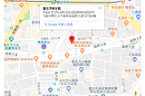 透過網址開啟地圖 APP 並顯示特定地點資訊