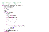 Merge Intervals