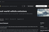 #2 Analyzing Real-world vehicle emissions data using GPT-4