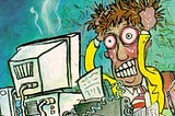 Developer pulling out his hair