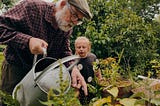 Grandpa Shows Emma His Garden