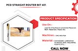 Best Quality of PCD Straight Router Bit | Yash Tooling System