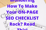 13 Step On-Page SEO Checklist For New Websites — Get More Business