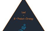 Lead = AI + Product x Strategy : what does it mean?