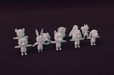 Cartoon Animals Rigged Base Mesh