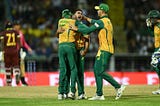 South Africa beat West indies by 3 wickets!