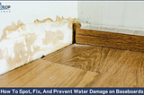 How To Spot, Fix, And Prevent Water Damage on Baseboards