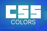 Color types in CSS