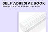 Self Adhesive Book Protector Cover Grid Lines Film
