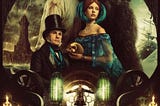 A movie poster for Frankenstein (2025), drawn in a Gothic, Victorian style.
