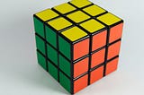 Picture of a Rubic cube to demonstrate problem solving