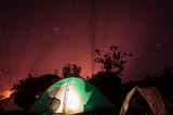Basecamp (camp with tents and lighting)