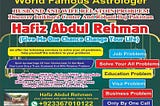 Best Astrologer in Canada Powerful Astrologer Hafiz Abdul Rehman