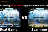 Web3Gaming Scam Alert: Crypteriumplay Mimic’s Cradles