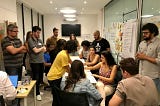 Talentos priorizando no sequenciador da Lean Inception