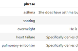 Dictionary look-up using Spacy PhraseMatcher