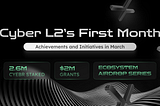 Cyber L2’s First Month — Achievements & Initiatives in March