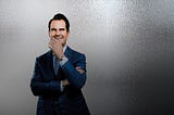 Jimmy Carr laughing