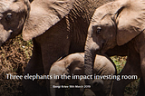 Three elephants in the impact investing room