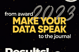 From Data Visualization Award to the Journal.