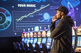 An independent artist looking frustrated by slow results.