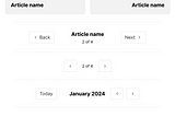 Different pagination UIs without numbered navigation