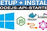 How to setup Kriasoft’s nodejs-api-starter on Windows 10
