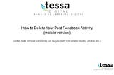 How to Delete Your Past Facebook Activity