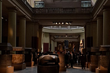 Picture of the inside of The Egyptian Museum in Cairo.