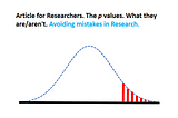 Article for Researchers. The p values. What they are/aren’t. Avoiding mistakes in Research.