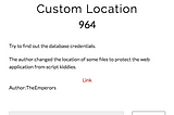 Securinets CTF Quals 2019 Writeup [web 964pts] Custom Location