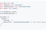 Laravel Vue (SPA) Social Auth