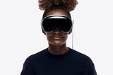 a person wearing Vision Pro