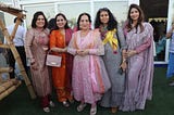 Brand Ambassador and Luxury Consultant Madhavi Advani was wearing Saree by Saree Sanskiriti by…