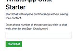 The easiest way to start chat/add people to WhatsApp group without Saving Number