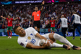 Player down on the field.