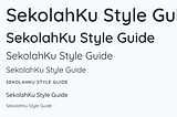 Creating SekolahKu Design Guide