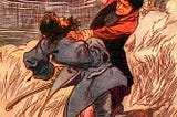 Illustration of two men fighting