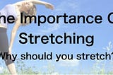 I cannot emphasize enough how important stretching is both before and after your daily workouts, a…
