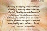 Is Humility Necessary?