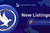 Manorland has been listed among the highlights on CryptoTotem “Featured” list!
