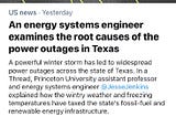 Energy Systems Engineer at Princeton, Jesse Jenkins, examines the root causes of Texas’ power outage.