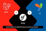 Laravel Vs. Symfony Vs. Yii: Which PHP Framework is the best for your business?