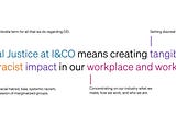 I&CO’s Social Justice Commitment: Year in Review