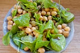 Simple Chickpea and Arugula Salad