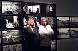 Pete Smyth (right) at the launch of his photography exhibition and book Local. Photo: Clare O’Beara