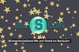 Listed on BscScan!