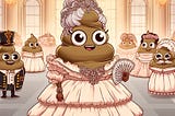 Poop #141.Lady Poopington waltzes to victory at the Grand Ball using her unique ‘scented’ strategy!