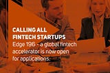 Opportunity for Startups in Fintech Industry!